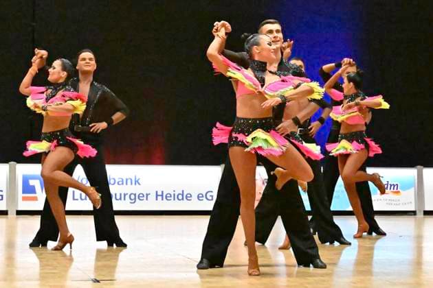 GER; Tanzen, 1. Bundesliga der Lateinformationen 11.01.2025, GER; Tanzen, 1. Bundesliga der Lateinformationen,, Vorrunde, im Bild TSG Bietigheim A mit dem Thema Heart and Soul