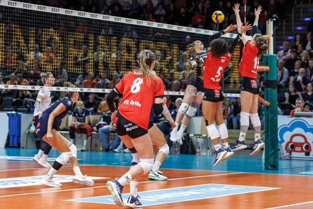 11.01.25, Berlin, Volleyball: 2.Bundesliga, Frauen, 12.Spieltag, BBSC Berlin - VFL Oythe in der Max-Schmelling-Halle. BBSC Berlin - VFL Oythe