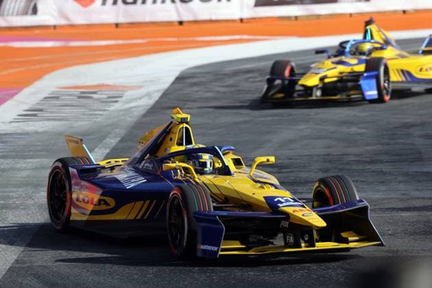 Lucas di Grassi (BRA) und Teamkollegen Zane Maloney (BER) Lola Yamaha, FIA Formel E Weltmeisterschaft Saison 11, Mexiko City E- Prix, 11.01.2025, Mexiko