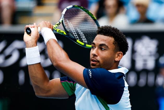 January 12, 2025: MELBOURNE, AUSTRALIA - JANUARY 12: Arthur Fils of France on his way to beating Otto Virtanen of Finland on day 1 of the 2025 Australian Open at Melbourne Park on January 12, 2025 in Melbourne, Australia. - ZUMAp121 20250112_zsp_p121_004 Copyright: xChrisxPutnamx