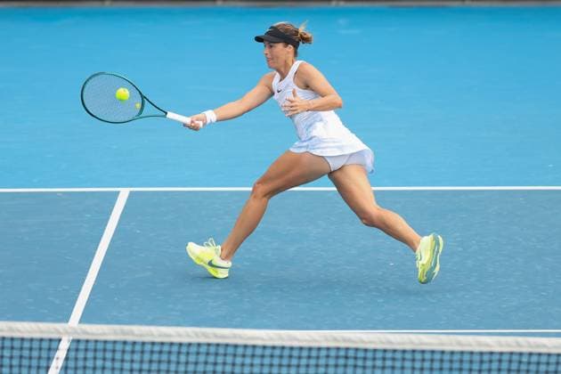 Tatjana Maria, Australian Open 2024, Melbourne Park, Melbourne, Victoria, Australia. Copyright: xJuergenxHasenkopfx