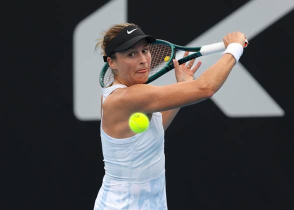 Tatjana Maria, Australian Open 2024, Melbourne Park, Melbourne, Victoria, Australia. Copyright: xJuergenxHasenkopfx