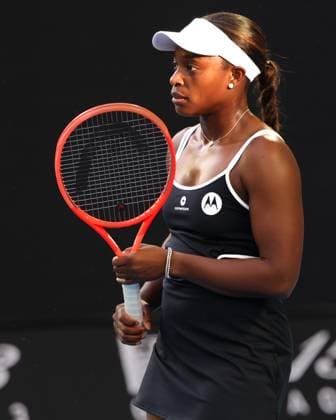 Sloane Stephens, Australian Open 2024, Melbourne Park, Melbourne, Victoria, Australia. Copyright: xJuergenxHasenkopfx