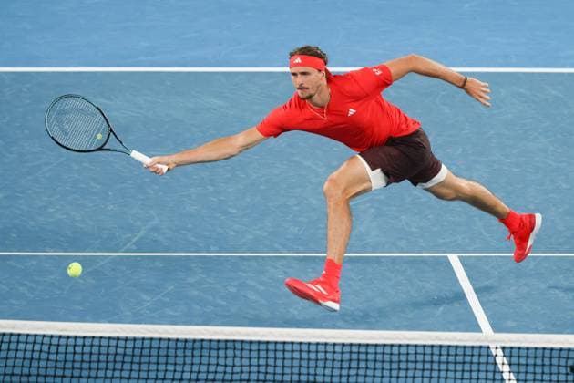 Alexander Zverev, Australian Open 2024, Melbourne Park, Melbourne, Victoria, Australia. Copyright: xJuergenxHasenkopfx