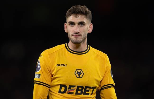 Wolverhampton Wanderers FC v Nottingham Forest FC - Premier League WOLVERHAMPTON, ENGLAND - JANUARY 6: Santiago Bueno of Wolverhampton Wanderers in action during the Premier League match between Wolverhampton Wanderers FC and Nottingham Forest FC at Molineux on January 6, 2025 in Wolverhampton, England. ***Local Caption*** Santiago Bueno Wolverhampton Molineux England United Kingdom Copyright: xVisionhausx 776173073