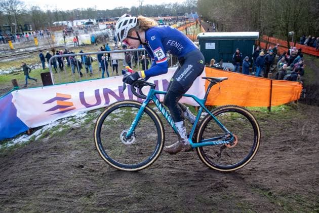 NK Cyclocross Oisterwijk Vrouwen Oisterwijk (NED), CYCLOCROSS, JANUARY 12 Puck Pieterse Gefotografeerd tijdens het Nederlands Kampioenschap veldrijden in Oisterwijk Content not available for redistribution in The Netherlands directly or indirectly through any third parties. Copyright: xSportfotoxPhotoagencyx