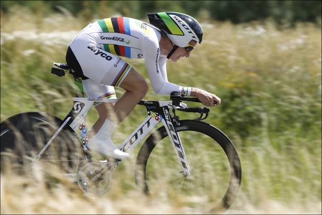 national championships timetrial - TT -for women - Germany Zwenkau - Germany - wielrennen - cycling - radsport - cyclisme - Judith Arndt (Team Greenedge) pictured during the national championships timetrial - TT - zeitfaheren) for women in Zwenkau, Germany *** local caption *** 00896691 Zwenkau Germany  Copyright: xx TT-DUITSLAND-2703.jpg