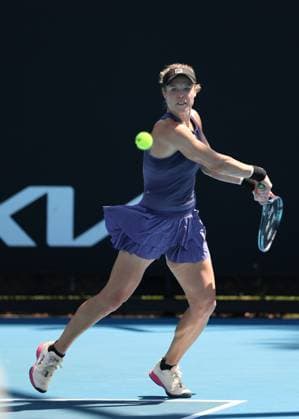 Laura Siegemund (GER), Australian Open 2024, Melbourne Park, Melbourne, Victoria, Australia. Copyright: xJuergenxHasenkopfx