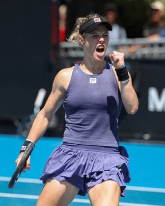Sport Bilder des Tages Laura Siegemund (GER), Australian Open 2024, Melbourne Park, Melbourne, Victoria, Australia. Copyright: xJuergenxHasenkopfx