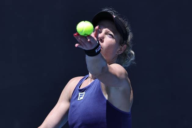 Laura Siegemund, GER, during first round of 2025 Australian Open in Melbourne, 13 01 2025; -
