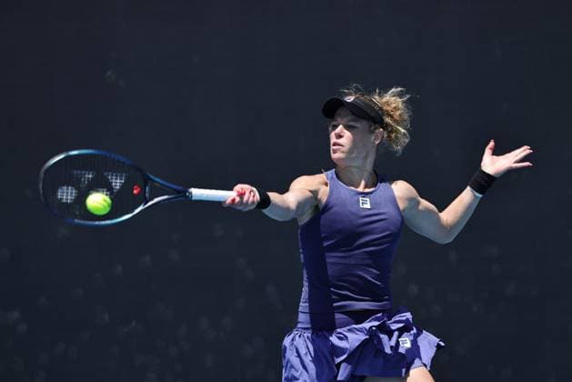 Laura Siegemund, GER, during first round of 2025 Australian Open in Melbourne, 13 01 2025; -