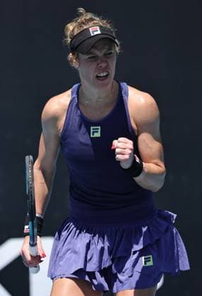 Laura Siegemund, GER, during first round of 2025 Australian Open in Melbourne, 13 01 2025; -