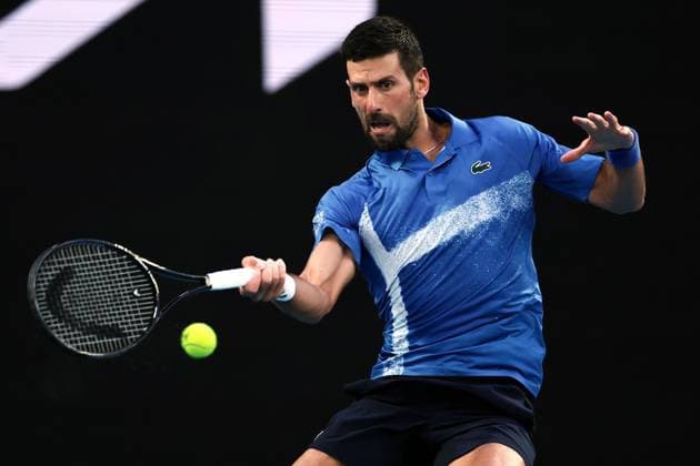 Novak Djokovic during his first round match Australian Open, Day Two, Tennis, Melbourne Park, Melbourne, Australia - 13 Jan 2025  Copyright: xEllaxLing Shutterstockx 15098219t