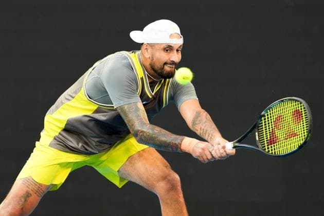 Tennis 2025: Australian Open Day 2 January 13, 2025: NICK KYRGIOS of Australia in action against JACOB FEARNLEY of Great Britain on John Cain Arena in a Men s Singles 1st round match on day 2 of the 2025 Australian Open in Melbourne, Australia. Sydney Low Cal Media(Credit Image: Â Sydney Low Cal Sport Media) Melbourne Victoria Australia EDITORIAL USE ONLY Copyright: xx ZUMA-20250113_faf_c04_043.jpg SydneyxLowx csmphotothree344558