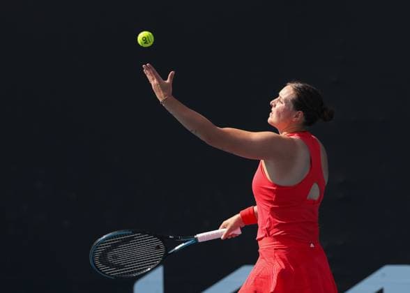 Jule Niemeier (GER), Australian Open 2024, Melbourne Park, Melbourne, Victoria, Australia. Copyright: xJuergenxHasenkopfx