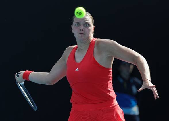 Jule Niemeier (GER), Australian Open 2024, Melbourne Park, Melbourne, Victoria, Australia. Copyright: xJuergenxHasenkopfx
