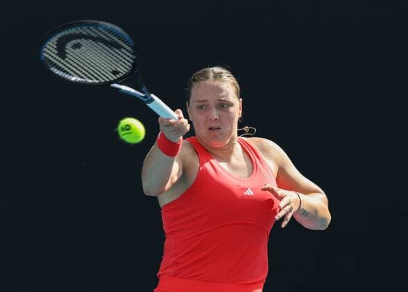 Jule Niemeier (GER), Australian Open 2024, Melbourne Park, Melbourne, Victoria, Australia. Copyright: xJuergenxHasenkopfx