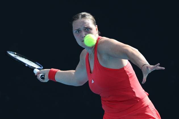 Jule Niemeier (GER), Australian Open 2024, Melbourne Park, Melbourne, Victoria, Australia. Copyright: xJuergenxHasenkopfx