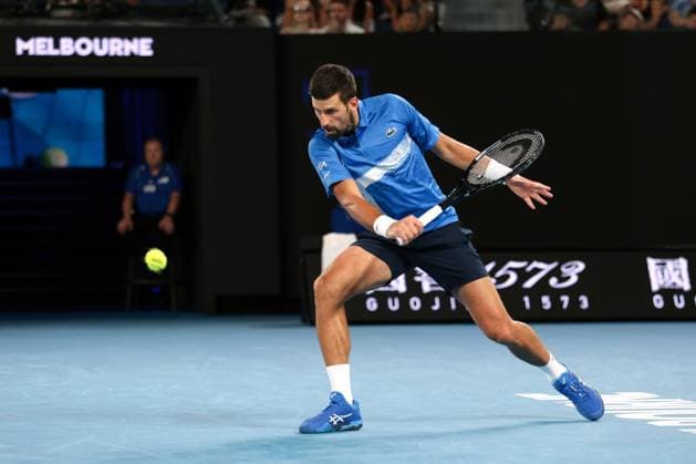 Novak Djokovic during his first round match Australian Open, Day Two, Tennis, Melbourne Park, Melbourne, Australia - 13 Jan 2025  Copyright: xEllaxLing Shutterstockx 15098219ax