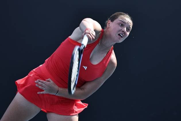 Jule Niemeier, GER, during first round of 2025 Australian Open in Melbourne, 13 01 2025; - 