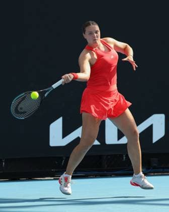 Jule Niemeier (GER), Australian Open 2024, Melbourne Park, Melbourne, Victoria, Australia. Copyright: xJuergenxHasenkopfx