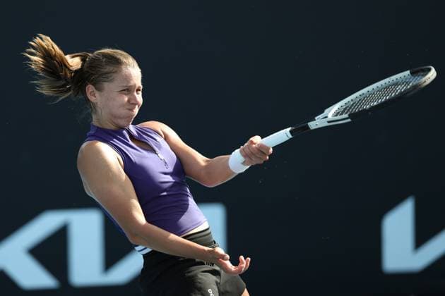 Maja Chwalinska (POL), Australian Open 2024, Melbourne Park, Melbourne, Victoria, Australia. Copyright: xJuergenxHasenkopfx
