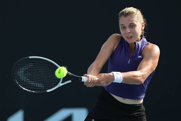 Maja Chwalinska (POL), Australian Open 2024, Melbourne Park, Melbourne, Victoria, Australia. Copyright: xJuergenxHasenkopfx