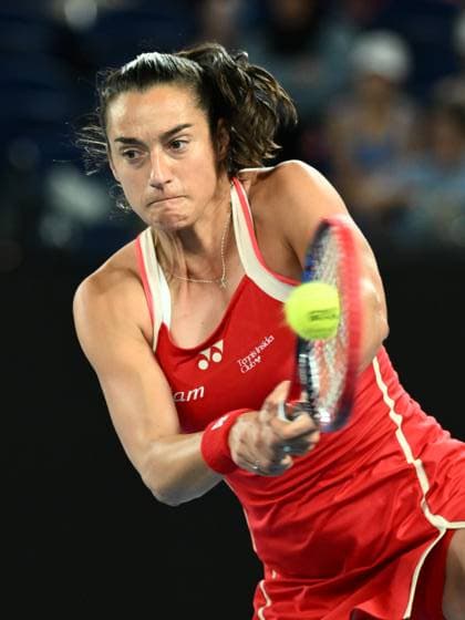 TENNIS AUSTRALIAN OPEN, Caroline Garcia of France during her round 1 match against Naomi Osaka of Japan during the 2025 Australian Open at Melbourne Park in Melbourne, Monday, January 13, 2025. ( NO ARCHIVING, EDITORIAL USE ONLY, NO USE IN BOOKS WITHOUT CONSENT MELBOURNE VICTORIA AUSTRALIA  Copyright: xJOELxCARRETTx 20250113199300353985