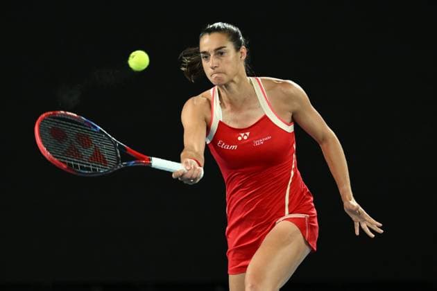 TENNIS AUSTRALIAN OPEN, Caroline Garcia of France during her round 1 match against Naomi Osaka of Japan during the 2025 Australian Open at Melbourne Park in Melbourne, Monday, January 13, 2025. ( NO ARCHIVING, EDITORIAL USE ONLY, NO USE IN BOOKS WITHOUT CONSENT MELBOURNE VICTORIA AUSTRALIA  Copyright: xJOELxCARRETTx 20250113162318706543