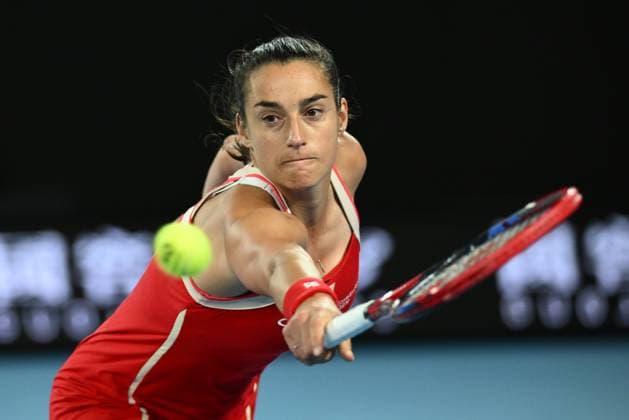 Sport Bilder des Tages TENNIS AUSTRALIAN OPEN, Caroline Garcia of France during her round 1 match against Naomi Osaka of Japan during the 2025 Australian Open at Melbourne Park in Melbourne, Monday, January 13, 2025. ( NO ARCHIVING, EDITORIAL USE ONLY, NO USE IN BOOKS WITHOUT CONSENT MELBOURNE VICTORIA AUSTRALIA  Copyright: xJOELxCARRETTx 20250113181316226752