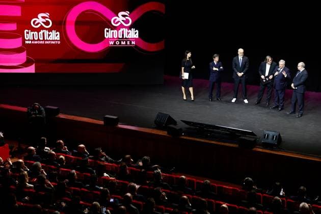 January 13, 2025, Rome, Italy: A moment of the presentation of the Giro d Italia at the Auditorium della Conciliazione, Rome, Italy, 13 January 2025, ANSA VINCENZO LIVIERI Cycling: presentation of Giro of Italy  - ZUMAa110 20250113_zaf_a110_019 Copyright: xVincenzoxLivierix