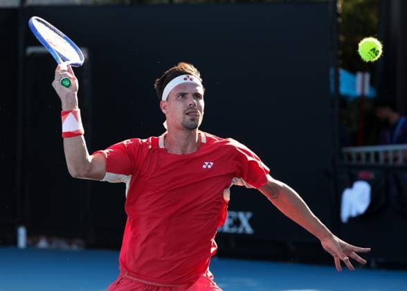 Sport Bilder des Tages Daniel Altmaier (GER), Australian Open 2024, Melbourne Park, Melbourne, Victoria, Australia. Copyright: xJuergenxHasenkopfx
