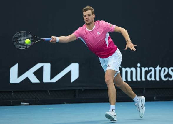 Yannick Hanfmann (GER), Australian Open 2024, Melbourne Park, Melbourne, Victoria, Australia. Copyright: xJuergenxHasenkopfx
