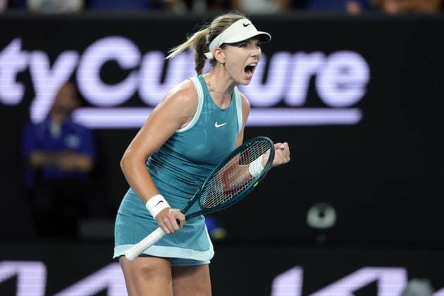 Katie Boulter of Great Britain Australian Open, Day Three, Tennis, Melbourne Park, Melbourne, Australia - 14 Jan 2025  Copyright: xRachelxBach Shutterstockx 15098467co