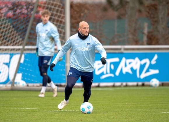 Fussball, Herren, Saison 2024 25, 2. Bundesliga, Hertha BSC, Training, Toni Leistner (Hertha BSC), 14.01. 2025,