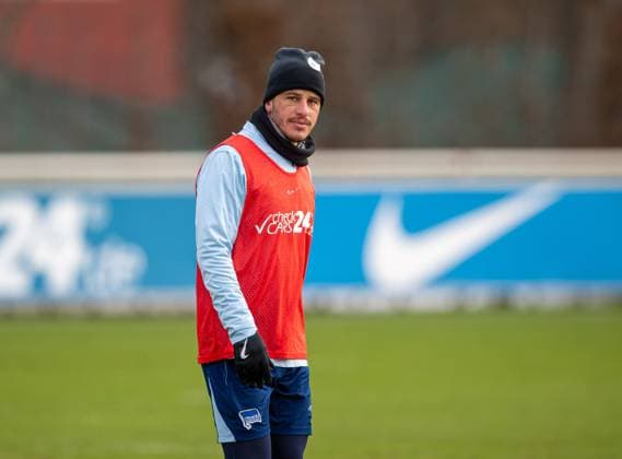 Fussball, Herren, Saison 2024 25, 2. Bundesliga, Hertha BSC, Training, Diego Demme (Hertha BSC), 14.01. 2025,