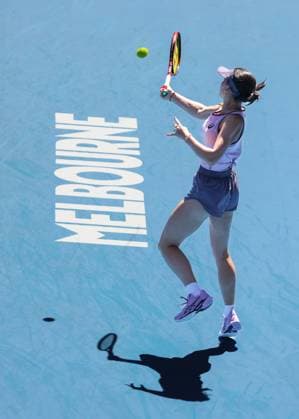 Eva Lys, Australian Open 2024, Melbourne Park, Melbourne, Victoria, Australia. Copyright: xJuergenxHasenkopfx