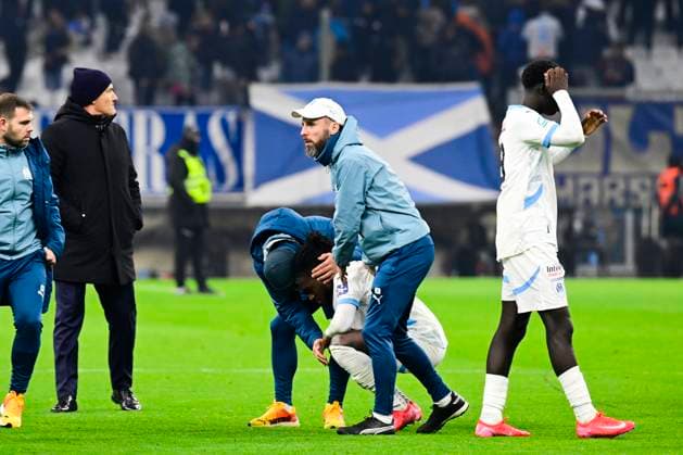 FOOTBALL : Olympique de Marseille VS LOSC - Coupe de France- 14 01 2024 L Olympique de Marseille recoit le LOSC Ã l Orange VÃ lodrome dans le cadre des 16es de finale de la Coupe de France. DÃ ception joueurs OM. Jonathan Rowe MarseilleFrance  Copyright: xWilliamxCannarellax