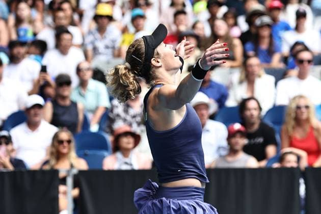 Tennis, Australian Open, Laura Siegemund besiegt Qinwen Zheng Laura Siegemund, GER, after second round of 2025 Australian Open in Melbourne, 15 01 2025; -