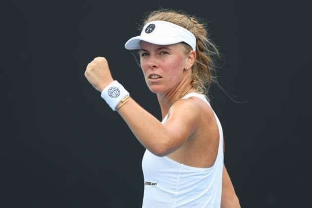 Magdalena Frech macht die Faust und jubelt,Jubel, Freude,Emotion, Australian Open 2024, Melbourne Park, Melbourne, Victoria, Australia. Copyright: xJuergenxHasenkopfx