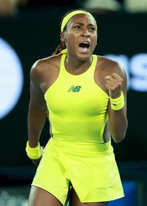 Coco Gauff macht die Faust und jubelt,Jubel, Freude,Emotion, Australian Open 2024, Melbourne Park, Melbourne, Victoria, Australia. Copyright: xJuergenxHasenkopfx