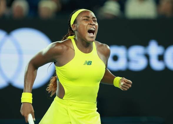 Coco Gauff, Australian Open 2024, Melbourne Park, Melbourne, Victoria, Australia. Copyright: xJuergenxHasenkopfx