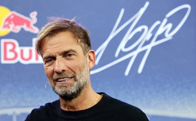 Red Bull - Vorstellung Juergen Klopp Salzburg, 14.01.2025, Red Bull Hangar-7, Red Bull Fussball , Im Bild: Jürgen Klopp, Head of Global Soccer von RED BULL ,