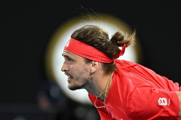 TENNIS AUSTRALIAN OPEN, Alexander Zverev of Germany in action during his round 2 match against Pedro Martinez of Spain during the 2025 Australian Open at Melbourne Park in Melbourne, Wednesday, January 15, 2025. ( NO ARCHIVING, EDITORIAL USE ONLY, NO USE IN BOOKS WITHOUT CONSENT MELBOURNE VICTORIA AUSTRALIA  Copyright: xLUKASxCOCHx 20250115115279557450