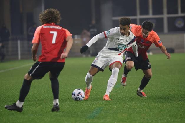 Coupe de France : Espaly vs PSG Thierry LARRET MAXPPP. Football. 16eme finale Coupe de France. Football Club Espaly vs Paris Saint Germain. Stade Marcel Michelin, Clermont-Ferrand le 15 Janvier 2025. Desire DOUE (PSG) CLERMONT-FERRAND (63) STADE STADE MARCEL MICHELIN PUY DE DOME AUVERGNE RHONE-ALP FRANCE  Copyright: xThierryxLARRET MAXPPPxThierryxLARRETx TL_20250115_2012 0794554812st