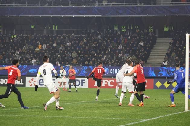 Coupe de France : Espaly vs PSG Thierry LARRET MAXPPP. Football. 16eme finale Coupe de France. Football Club Espaly vs Paris Saint Germain. Stade Marcel Michelin, Clermont-Ferrand le 15 Janvier 2025. CLERMONT-FERRAND (63) STADE STADE MARCEL MICHELIN PUY DE DOME AUVERGNE RHONE-ALP FRANCE  Copyright: xThierryxLARRET MAXPPPxThierryxLARRETx TL_20250115_2027 0794554973st