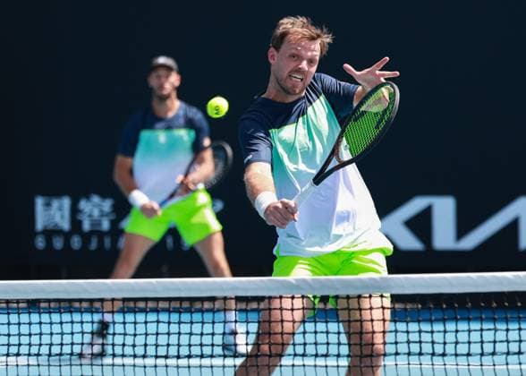 Kevin Krawietz, Tim Puetz, Herren Doppel, Men s Doubles, Australian Open 2024, Melbourne Park, Melbourne, Victoria, Australia. Copyright: xJuergenxHasenkopfx