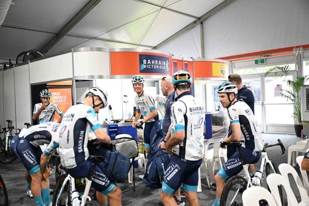 16-01-2025 Allenamento 4 Tour Down Under 2025; 2025, Bahrain - Victorious; Adelaide; 