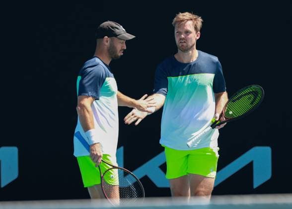 Kevin Krawietz, Tim Puetz, Herren Doppel, Men s Doubles, Australian Open 2024, Melbourne Park, Melbourne, Victoria, Australia. Copyright: xJuergenxHasenkopfx
