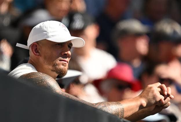 TENNIS AUSTRALIAN OPEN, Sonny Bill Williams looks on to James McCabe of Australia during his round 2 match against Alex Michelsen of USA during the 2025 Australian Open at Melbourne Park in Melbourne, Thursday, January 16, 2025. ( NO ARCHIVING, EDITORIAL USE ONLY, NO USE IN BOOKS WITHOUT CONSENT MELBOURNE VICTORIA AUSTRALIA  Copyright: xLUKASxCOCHx 20250116170069408100